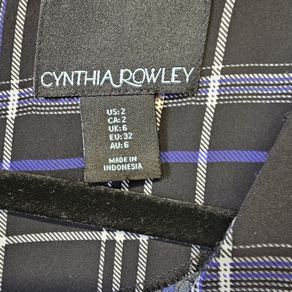 4/$20 Cynthia Rowley Plaid Dress size 2 - Picture 2 of 8